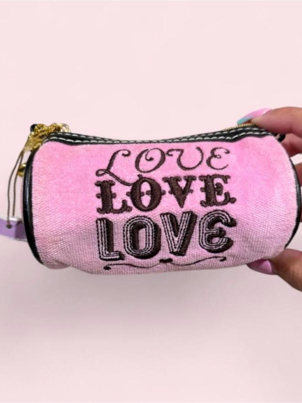 Victoria Secret 2000s Terry Cloth Barrel Small bag